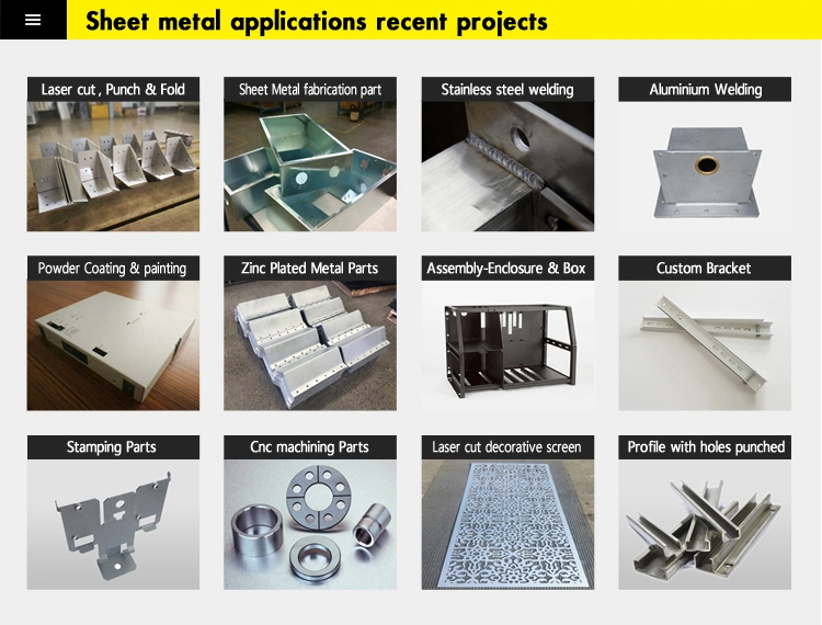 Steel Plate Machining Laser Cutting Welding Fabrication Sheet Metal Bending Stamping Part